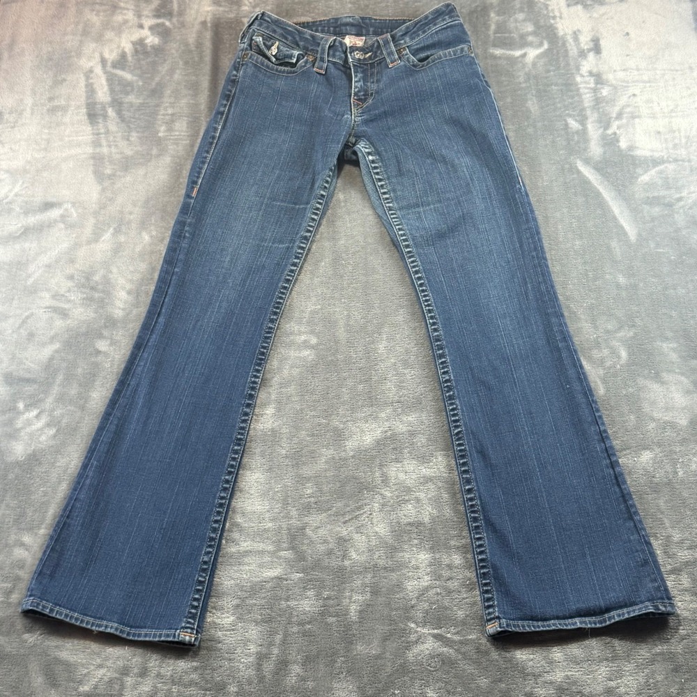 True Religion Section Tony Bootcut Jeans Dark Wash Blue Size 30‎ Low Rise
